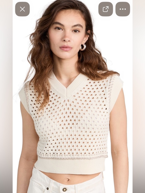 Guest In Residence Tops - Guest in Residence Mesh Cropped Vest